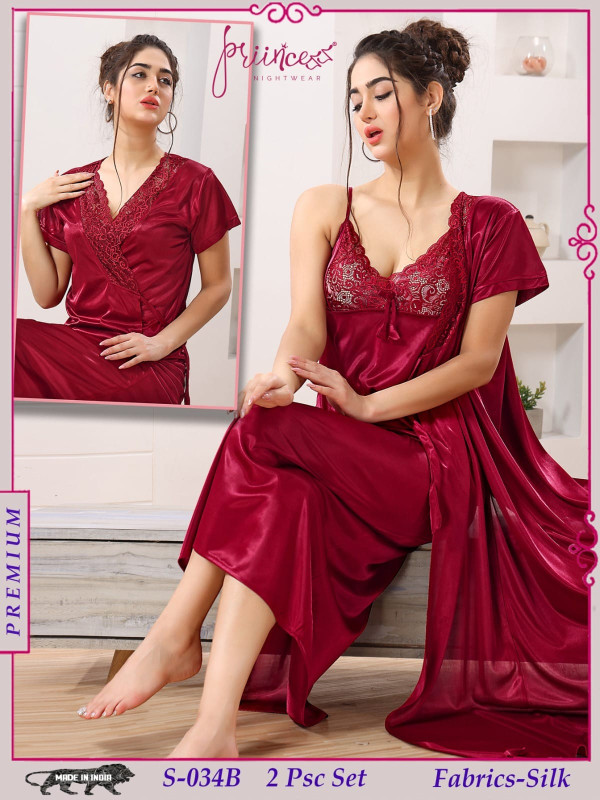 Sexy Women Night Dress Indian satin Fabrics