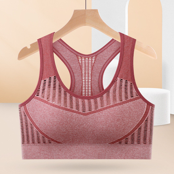 Wireless Yoga Bra with Stylish Back Design